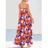 image:imageANRABESS Women Summer Sleeveless Maxi Dress Flowy Boho Beach SundressPrint Floral Butterfly