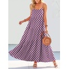 image:imageANRABESS Women Summer Sleeveless Maxi Dress Flowy Boho Beach SundressPrint Floral Purple