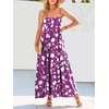 image:imageANRABESS Women Summer Sleeveless Maxi Dress Flowy Boho Beach SundressPrint Purple