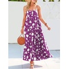 image:imageANRABESS Women Summer Sleeveless Maxi Dress Flowy Boho Beach SundressPrint Purple