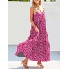 image:imageANRABESS Women Summer Sleeveless Maxi Dress Flowy Boho Beach SundressRose Red Floral