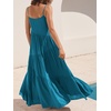image:imageANRABESS Women Summer Sleeveless Maxi Dress Flowy Boho Beach SundressSea Blue