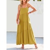 image:imageANRABESS Women Summer Sleeveless Maxi Dress Flowy Boho Beach SundressYellow