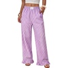 Purple White Plaid