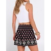 image:imageANRABESS Women Smocked High Waist Shorts Wide Leg Elastic Drawstring Flowy Baggy Trendy Summer Casual Beach amp Lounge WearBlack Floral Pink