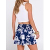 image:imageANRABESS Women Smocked High Waist Shorts Wide Leg Elastic Drawstring Flowy Baggy Trendy Summer Casual Beach amp Lounge WearPrint Blue Black