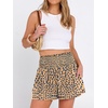 image:imageANRABESS Women Smocked High Waist Shorts Wide Leg Elastic Drawstring Flowy Baggy Trendy Summer Casual Beach amp Lounge WearTan Blue Polka Dot