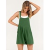 image:imageANRABESS Womens Linen Rompers Summer Casual Bib Overalls Loose Short Jumpsuit Beach Outfits Travel Vacation ClothesGrass