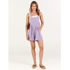 image:imageANRABESS Womens Linen Rompers Summer Casual Bib Overalls Loose Short Jumpsuit Beach Outfits Travel Vacation ClothesPurple