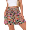 Floral Black Red
