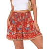 Floral Blue Red