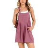 image:imageANRABESS Womens Linen Rompers Summer Casual Bib Overalls Loose Short Jumpsuit Beach Outfits Travel Vacation ClothesFuchsia