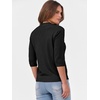 image:imageANRABESS Womens Fall Short 34 Sleeve Sweaters Wool BlendBlack