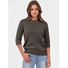 image:imageANRABESS Womens Fall Short 34 Sleeve Sweaters Wool BlendCoffee