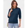 image:imageANRABESS Womens Fall Short 34 Sleeve Sweaters Wool BlendDeep Blue
