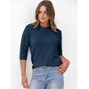 image:imageANRABESS Womens Fall Short 34 Sleeve Sweaters Wool BlendDeep Blue