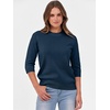 image:imageANRABESS Womens Fall Short 34 Sleeve Sweaters Wool BlendDeep Blue