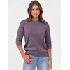 image:imageANRABESS Womens Fall Short 34 Sleeve Sweaters Wool BlendGrey Purple
