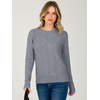image:imageANRABESS Womens Long Sleeve Crewneck Chunky Knit Sweaters  Pullover Cozy Argyle Soft BreathableCasual Daily Work Basic Classic Trendy Sweater Tops Fall Winter ClothingGrey