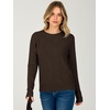 image:imageANRABESS Womens Long Sleeve Crewneck Chunky Knit Sweaters  Pullover Cozy Argyle Soft BreathableCasual Daily Work Basic Classic Trendy Sweater Tops Fall Winter ClothingBrown