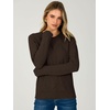 image:imageANRABESS Womens Long Sleeve Crewneck Chunky Knit Sweaters  Pullover Cozy Argyle Soft BreathableCasual Daily Work Basic Classic Trendy Sweater Tops Fall Winter ClothingBrown