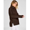 image:imageANRABESS Womens Oversized Turtleneck Cozy Batwing Long Sleeve SweaterCoffee