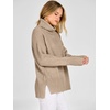 image:imageANRABESS Womens Oversized Turtleneck Cozy Batwing Long Sleeve SweaterTan