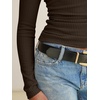 image:imageANRABESS Womens Cowl Neck Long Sleeve Shirts Fall Crop TopsBrown