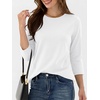 image:imageANRABESS Womens 34 Sleeve Top Wrinkle Free Summer Fall Casual T Shirts