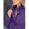 image:imageANRABESS Womens Fleece Pullover Jacket Fuzzy Sherpa Sweatshirt with PocketsDeep Purple