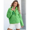 image:imageANRABESS Womens Fleece Pullover Jacket Fuzzy Sherpa Sweatshirt with PocketsGreen