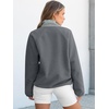 image:imageANRABESS Womens Fleece Pullover Jacket Fuzzy Sherpa Sweatshirt with PocketsGrey