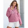 image:imageANRABESS Womens Fleece Pullover Jacket Fuzzy Sherpa Sweatshirt with PocketsPink