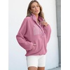 image:imageANRABESS Womens Fleece Pullover Jacket Fuzzy Sherpa Sweatshirt with PocketsPink