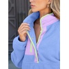image:imageANRABESS Womens Fleece Pullover Jacket Fuzzy Sherpa Sweatshirt with PocketsSky Blue
