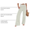image:imageANRABESS Womens Striped Gingham Wide Leg Palazzo Pants with Pockets