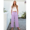 image:imageANRABESS Womens Wide Leg Palazzo Pants with PocketsLight PurpleL