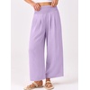 image:imageANRABESS Womens Wide Leg Palazzo Pants with PocketsLight PurpleL