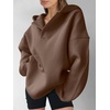 image:imageANRABESS Hoodies for Women Oversized V Neck Hooded SweatshirtsCoffee
