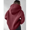 image:imageANRABESS Hoodies for Women Oversized V Neck Hooded SweatshirtsDark Red