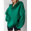 image:imageANRABESS Hoodies for Women Oversized V Neck Hooded SweatshirtsGreen