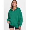 image:imageANRABESS Hoodies for Women Oversized V Neck Hooded SweatshirtsGreen