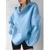 image:imageANRABESS Hoodies for Women Oversized V Neck Hooded SweatshirtsLight Blue
