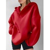 image:imageANRABESS Hoodies for Women Oversized V Neck Hooded SweatshirtsRed