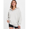 image:imageANRABESS Hoodies for Women Oversized V Neck Hooded SweatshirtsWhite