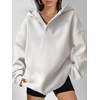 image:imageANRABESS Hoodies for Women Oversized V Neck Hooded SweatshirtsWhite