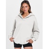 image:imageANRABESS Hoodies for Women Oversized V Neck Hooded SweatshirtsWhite