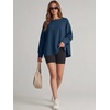 image:imageANRABESS Oversized Sweatshirt for Women Fall lightweight Air Layer TopsDeep Blue