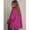 image:imageANRABESS Oversized Sweatshirt for Women Fall lightweight Air Layer TopsHot Pink