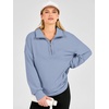 image:imageANRABESS Sweatshirt for Women Loose Fit Quarter Zip Pullover Fall OutfitsBlue